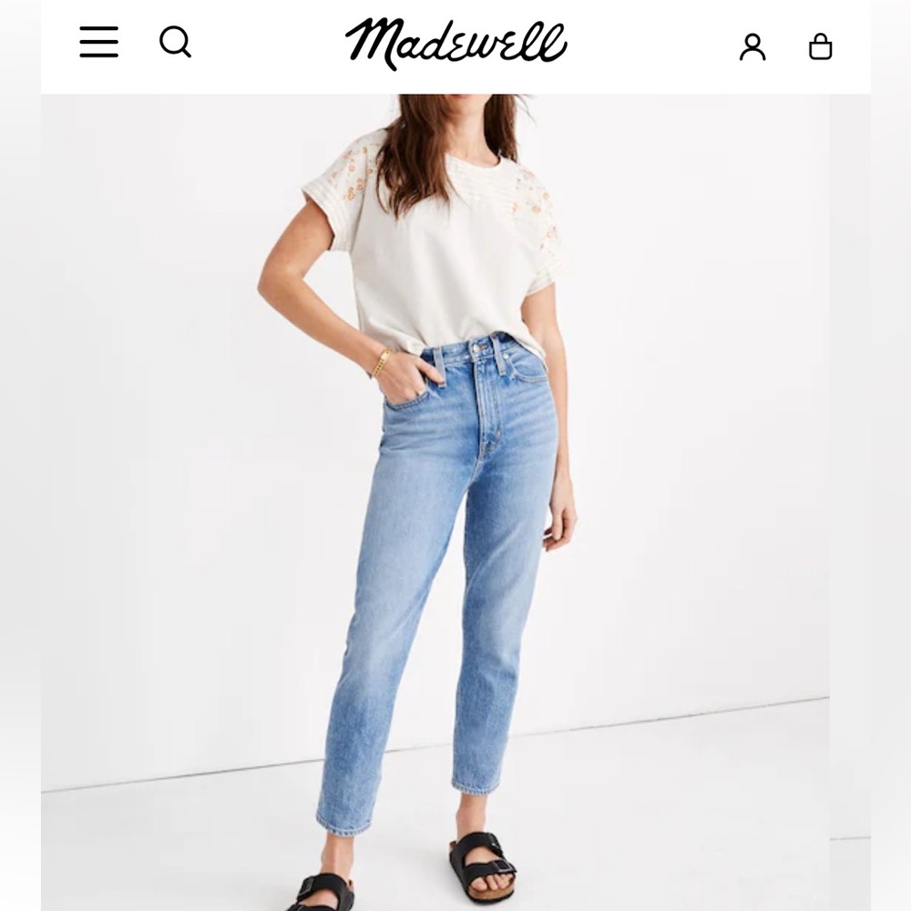 Madewell Women's Sky Blue Ankle Jeans